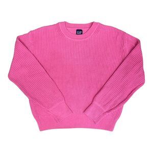 Gap Women's Soft Woven Fabric Pull-On Relaxed Fit Crewneck Sweater - Pink